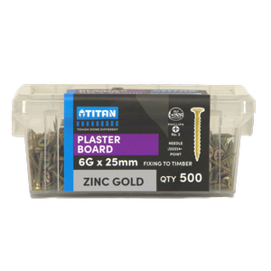 Titan 6G x 25mm Plasterboard Screw - 500 Pack