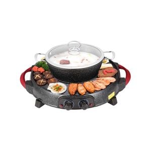 SOGA 2-in-1 Electric Grill & Hotpot – Stone Coated
