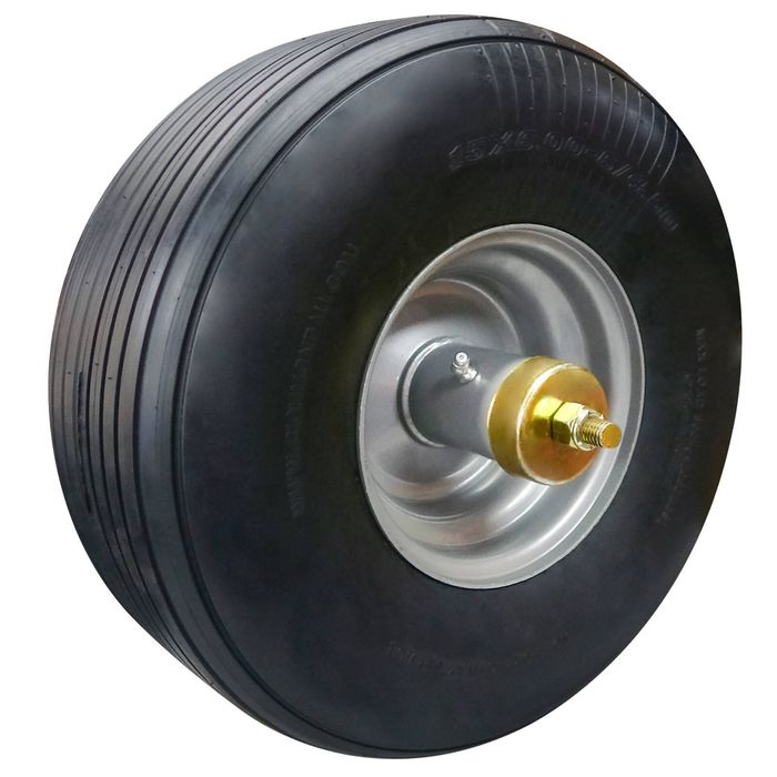 Richmond 15 x 6.00-6 Flat Free Zero Turn Mower Wheel With 12.7mm Axle