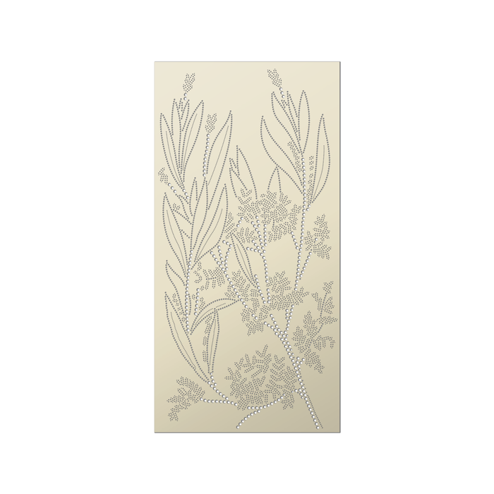 Walpix 1800 x 900 x 3mm Magnolia Perforated Aluminium Decorative Screen Flat Profile Grevillia