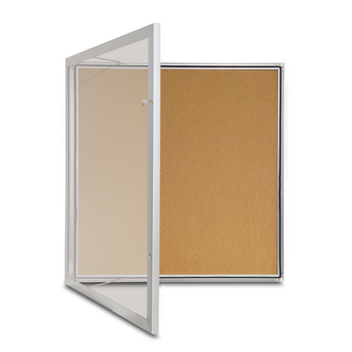 TX Weather Resistant Lockable Outdoor Cork Notice Case 1050x1080mm