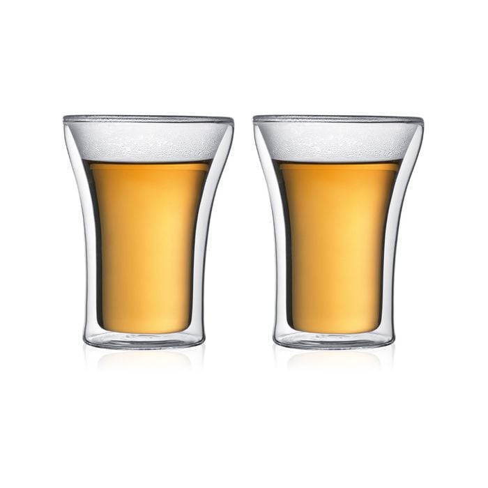 Bodum 0.25 L Transparent Assam 2 Pcs Glass, Double Wall, Medium, 0.25 L, 8 Oz 1 Pcs