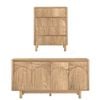 Cosmoliving 4 Chest of Drawers Dresser Tallboy + 4 Door Buffet Sideboard
