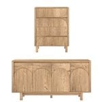 Cosmoliving 4 Chest of Drawers Dresser Tallboy + 4 Door Buffet Sideboard