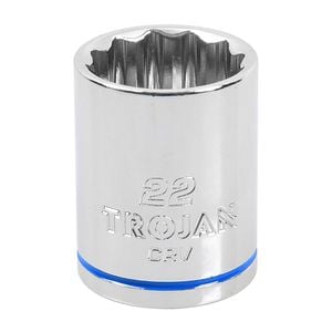 Trojan 22mm Socket 1/2" Drive 