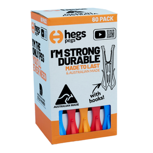 HEGS Pegs 60 Pack in Assorted