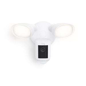 Ring White Wired 2K Floodlight Cam Pro