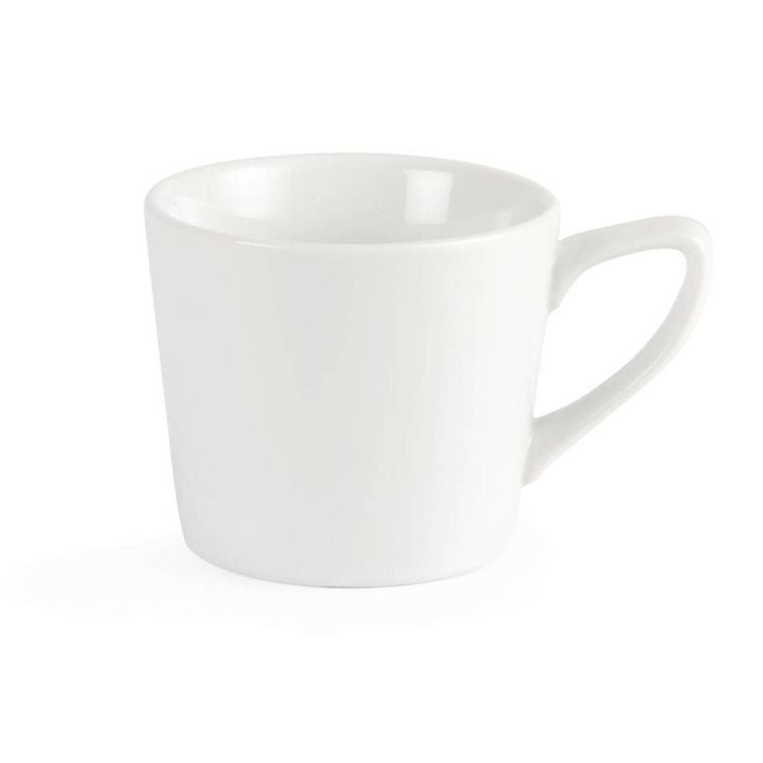 Olympia Whiteware Low Cups Vitrified Porcelain White 200ml 12 Pack