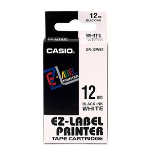 Casio Black on White Label (12mm)