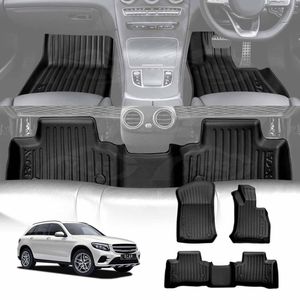 3d Floor Mats For Mercedes-benz Glc Class 2015-2022 Heavy Duty All Weather Car Carpet Liner Set Accessories