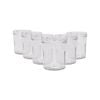 Argon Tableware 250ml Glass Jam Jars With No Lids - Set Of 6 Empty Screw Top Kitchen Storage Preserving Jar