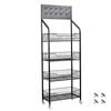 4 Tier Supermarket Shelf Display Rack Grocery Metal Stand Shelf