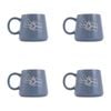 4PK Splosh Heartfelt Grandparent 440ml Stoneware Mug Coffee/Tea Cup - Blue
