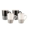 Bundanoon Mug 350mL Set of 4 Monochrome Hem