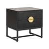 Opus entertainment unit with gold handles - Black