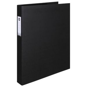 Marbig Deluxe 3 D-ring 38mm A3 Binder Portrait File Document Organiser Black
