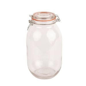 Vogue Clip Top Preserve Jar Glass Airtight Seal 3ltr