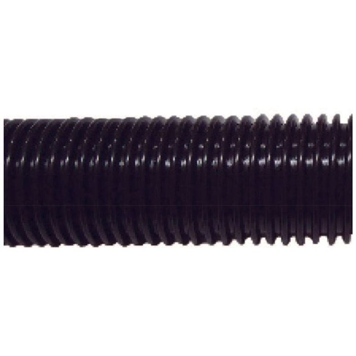 Cleanstar 20M Vacuum Hose Black Flexible Ribbed Roll For Cleaning 32mm Diameter