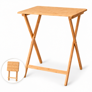 Laptop Dinner Table- Bamboo Folding Tray & Snack Table