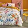 Bedding House Queen White Beau Multi Cotton Sateen Quilt Cover Set
