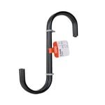 Taskmaster 180 x 55 x 6mm Black S Hook - 4 Pack