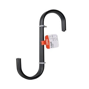 Taskmaster 180 x 55 x 6mm Black S Hook - 4 Pack