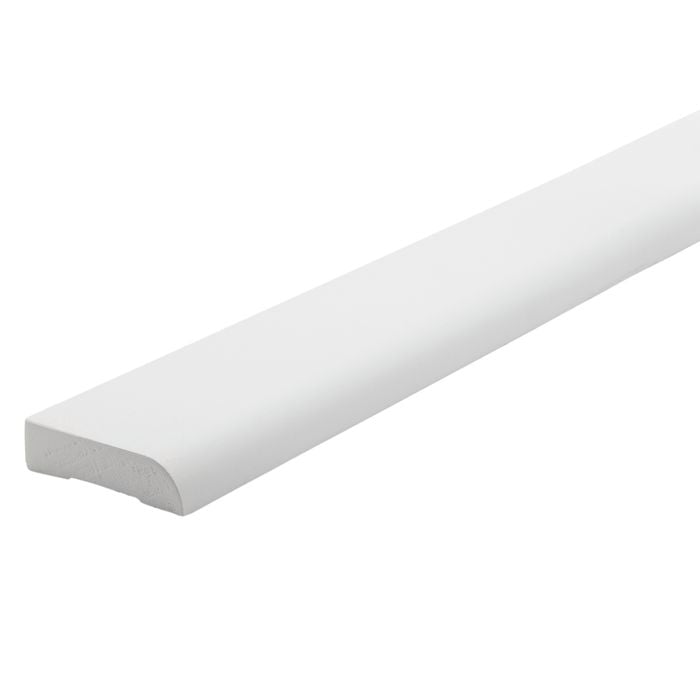 66 x 18mm 5.4m White Moulding Pine FJ Primed Bullnose