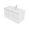 CIBO 900mm White Tonic Wall Hung Bathroom Vanity