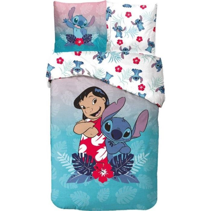 Disney Lilo & Stitch Together Cotton Quilt Cover Set - Single Bed Size