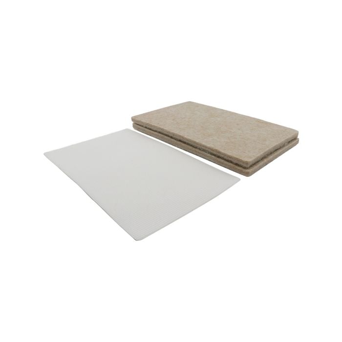 Surface Gard 102 x 165mm Beige 2 Piece Rectangle Hook and Loop