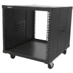StarTech.com 4-Post 9U Mobile Open Frame Server Rack, 19" Network Rolling Rack for Narrow Spaces