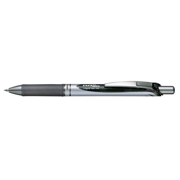 Pentel EnerGel Retractable Rollerball Pen (0.7mm) (Black)