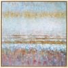 LVD Framed Canvas Rain Mustard Decorative Wall Art Home Decor 100cm