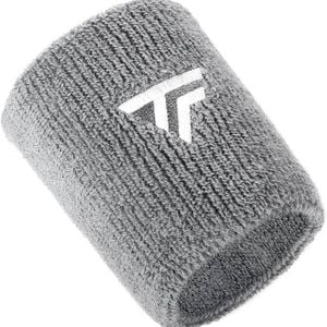 Tecnifibre Tennis XL Wristband Wrist Bands Sweatband Sport Squash Cotton Silver