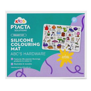 Kids Practa ABC's Hardware Silicone Colouring Mat