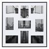 Cooper & Co. Metal 9 Slot Collage Photo Frame 10x15cm Black