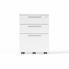 OLG Office Axis Mobile Pedestal White Melamine, 2 drawer, 1 File