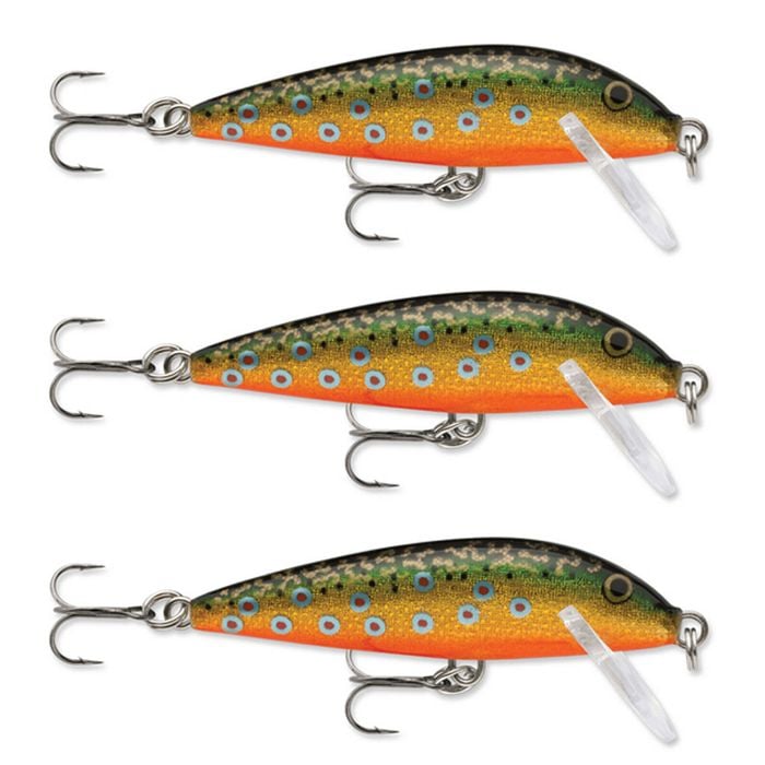 3x Rapala 3cm Countdown Sinking Hardbody Balsa Fishing Lures - Brook Trout