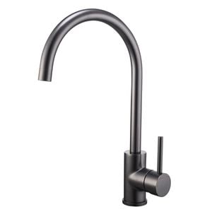 Mondella Resonance Gun Metal Pin Side Lever Sink Mixer - Suitable for Unequal / Mains Pressure