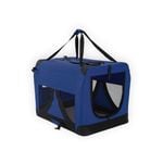 Paw Mate Blue Portable Soft Dog Cage Crate Carrier L