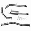 Ignite Exhausts Turbo Back For Nissan D22 Navara 2.5l 3" No Cat With Muffler Raw Aluminised Steel