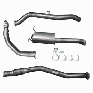 Ignite Exhausts Turbo Back For Nissan D22 Navara 2.5l 3" No Cat With Muffler Raw Aluminised Steel