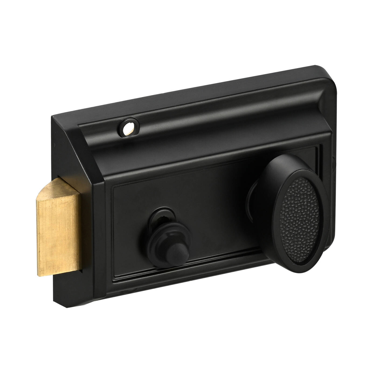 Ikonic Black Matte Rim Night Latch - Bunnings Australia