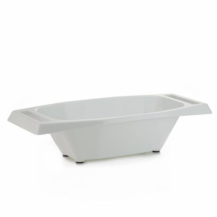 Borner Slice & Serve Bowl Holder For Mandolin Slicer | White