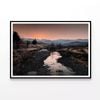 Water Running with Dry Grass  Print 100% Australian Made 90x60cm  (Poster)