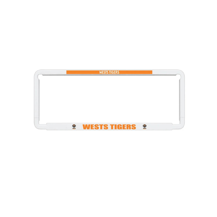 1x OFFICIAL NRL West Tigers Car Number Plate Frame Cover Surround
