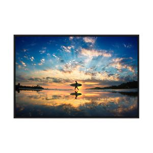 Artey | Late Surf - Framed Canvas - Black Frame - 80 x 120 cm