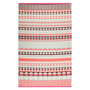 Fab Habitat 150x238cm Multi Coloured Pink Rovaniemi Scandinavian Recycled Plastic Outdoor Rug