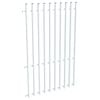 ProtectorAl 0350-1200W x 1800H Pearl White Aluminium Batten Pool Fence Panel with Mid Rail