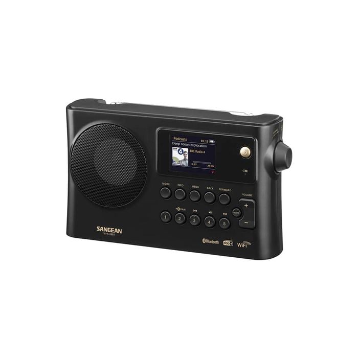 Sangean WFR28BT WIFI DAB+ Bluetooth Portable 24cm Digital Radio Matte Black
